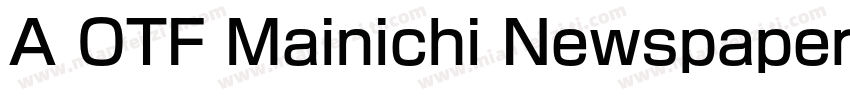 A OTF Mainichi Newspapers M Pro字体转换